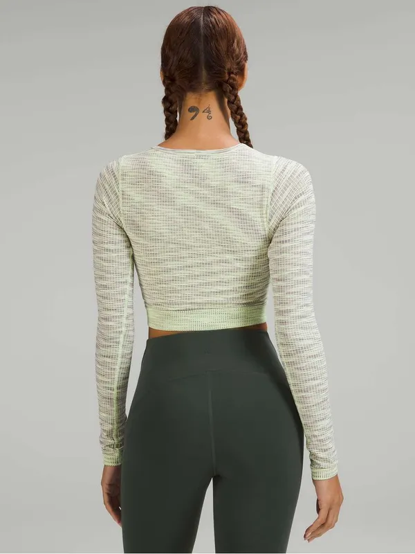 Lululemon Ebb to Street Long Sleeve Shirt | Moonlit Magenta Multi / Faded Zap - Image 2