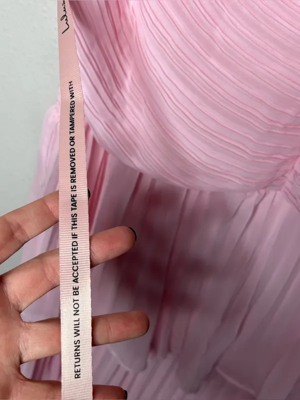 NEW Lulu’s Always Remarkable Pleated Tiered Off Shoulder Maxi Dress in Pink - Image 8