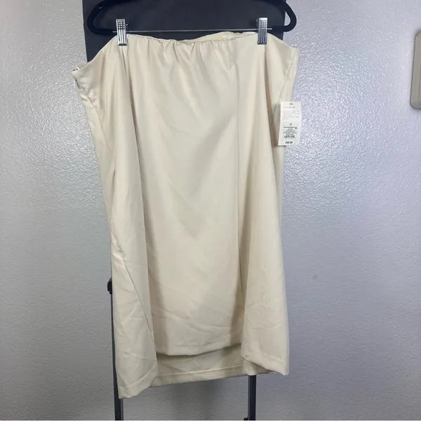 A New Day Strapless Cream‎ Dress - Image 2