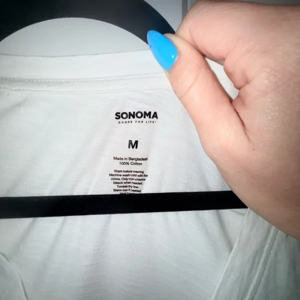 Sonoma Classic White Short Sleeve Top - Image 3