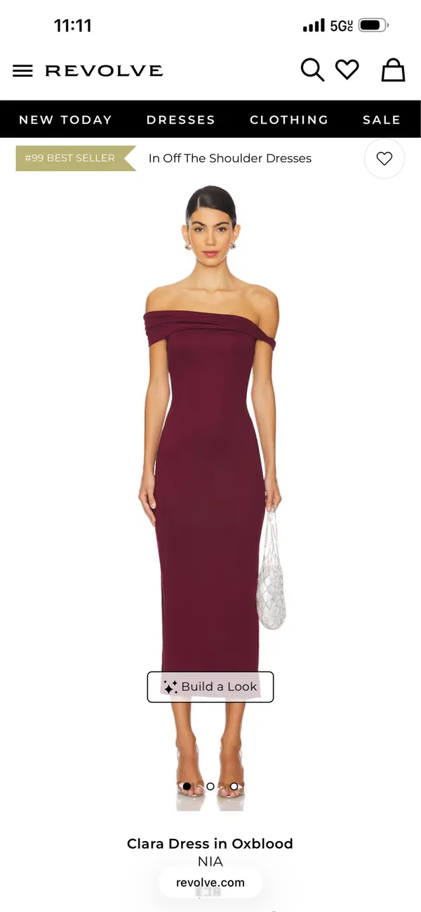 Revolve Dress Maxi Red - Image 4