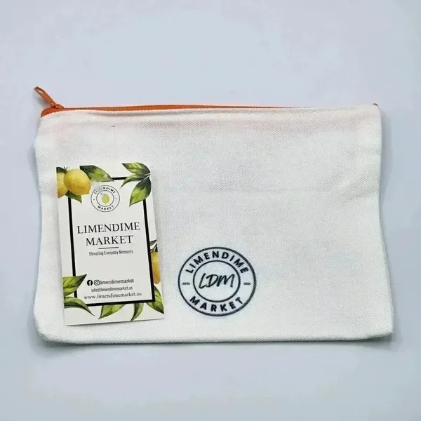 Alhamdulillah Canvas Zipper Pencil Bag‎ Makeup Bag Pouch Bag Handmade NWT - Image 2