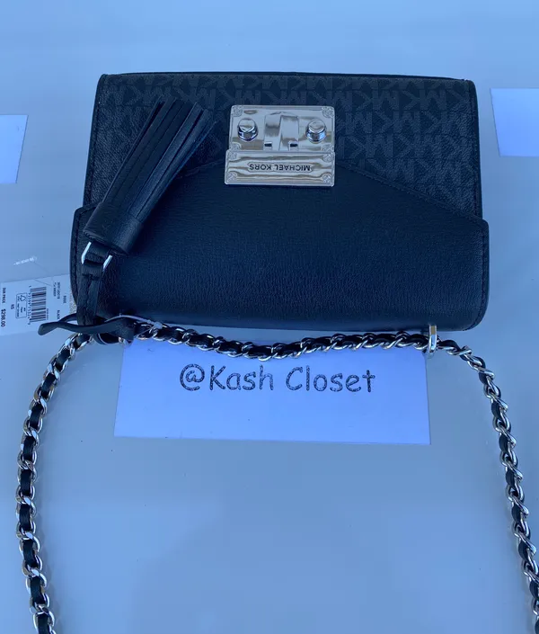 Michael Kors Rose SM Crossbody Bag -Black - Image 5
