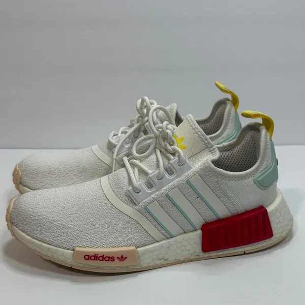 adidas NMD_R1 Withe with red and yellow - Image 4