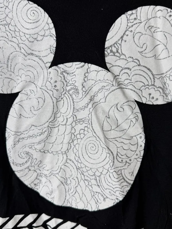 Disney Boutique Black Top Sheer Dress with Mickey Mouse Ears & Sparkle Size XS - Image 4