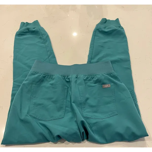 FIGS Zamora High-Rise Jogger Scrub Pant in Cactus Size Small Petite - Image 4