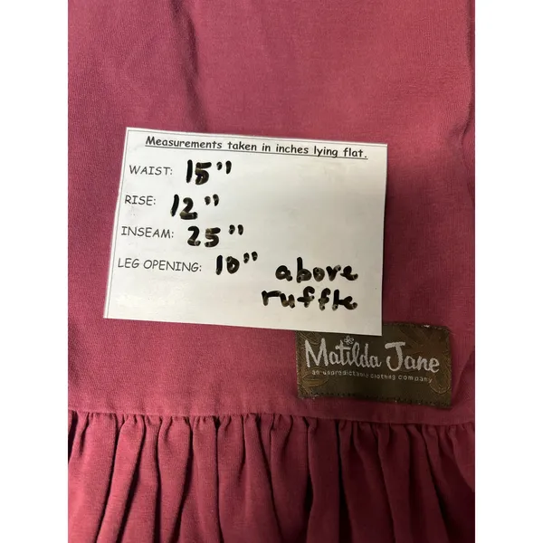 Matilda Jane Dacia Big Ruffle Pants Mauve/Plum Small - Image 8
