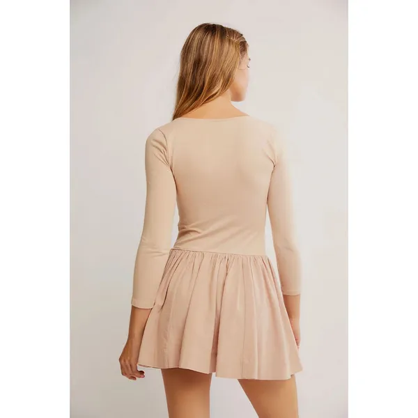 Free People Free-est Onda Drop-Waist Mini Dress Size Small NWT $68 retail Ballet - Image 3