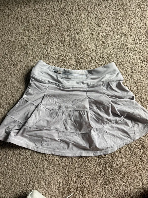 Lululemon White Tennis Skirt Pleated - Image 2