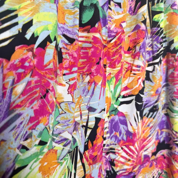 Arizona Jean Co Tropical Floral Mini Dress Size Medium Swim Coverup Boho Beach - Image 6