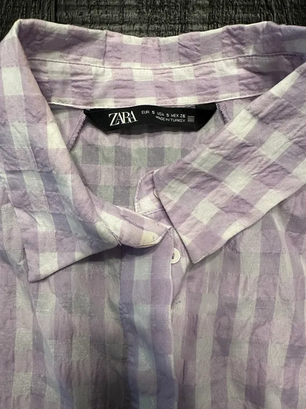 ZARA Plaid Top - Image 3