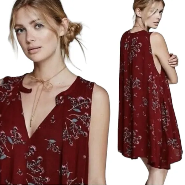 Free People Tree Swing Tunic Sleeveless Dress Size Medium - Image 2