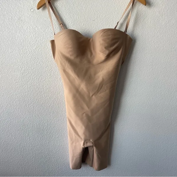 SKIMS BODY ZONED UNDERWIRE MID THIGH BODYSUIT BD-ONS-9547W Clay small (G16) - Image 2