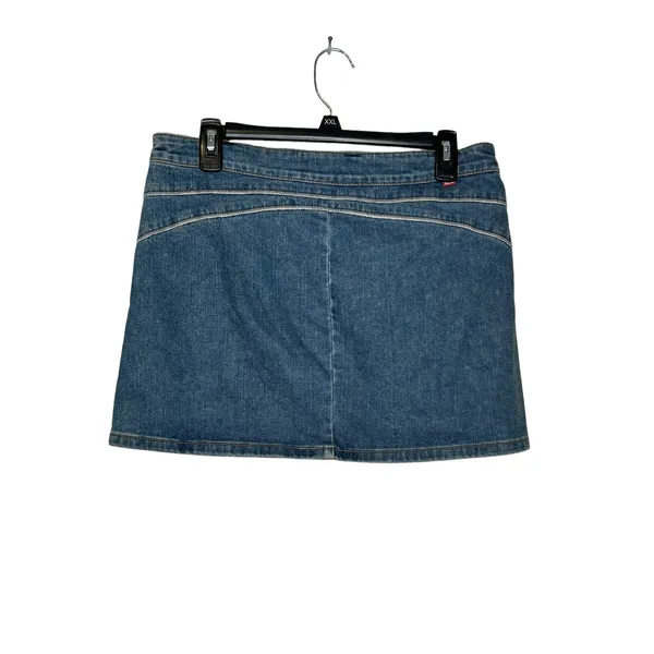 Levi's Women's Skirt Low Slouch Stretch Mini A-Line Denim‎ Blue Size Medium JR - Image 8