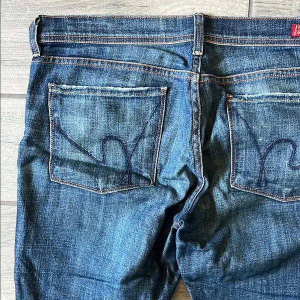 Citizens Of Humanity Blue Flare Wide Leg Jeans - Image 5