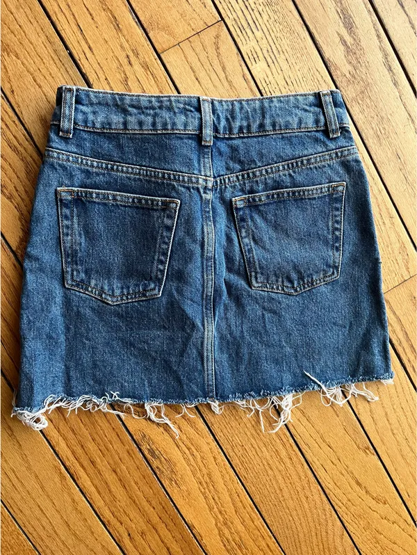 Topshop Denim Mini Skirt - Image 6