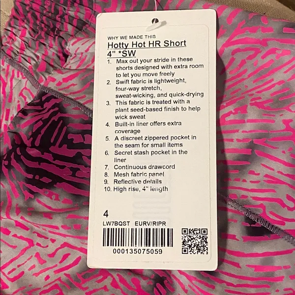 Lululemon SeaWheeze Hotty Hot High-Rise Lined Short 4" - Image 7