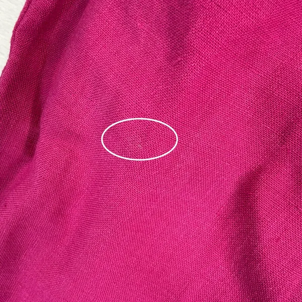 Theory Magenta Pink Linen Blend Pleated High Rise Tapered Trousers Size‎ 4 - Image 13