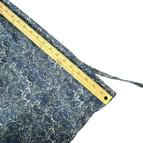 Converse Womens Paisley Print Open Back Dress Size M Blue Halter Tie Waist BOHO Casual - Image 12