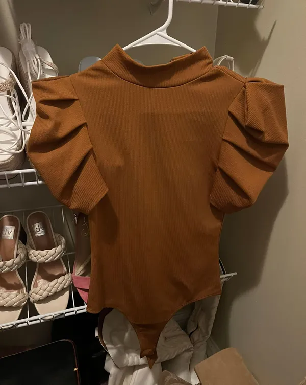 The Clothing Exchange Collection Puff Sleeve Bodysuit - Image 2