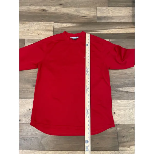 Nike Long Sleeve High‑Low Hem Top Size XL Red Activewear - Image 2
