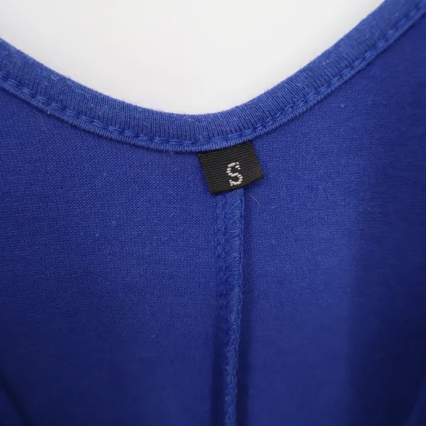 Royal Blue V-Neck Maxi Slip Dress Sleeveless Adjustable Straps Size S - Image 2