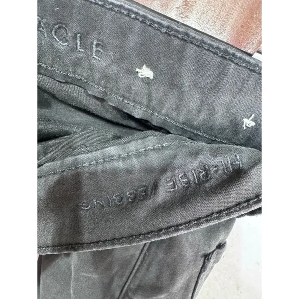 American Eagle Black High‎ Rise Skinny Fit Stretch Jegging Jeans Women's Size 4R - Image 7