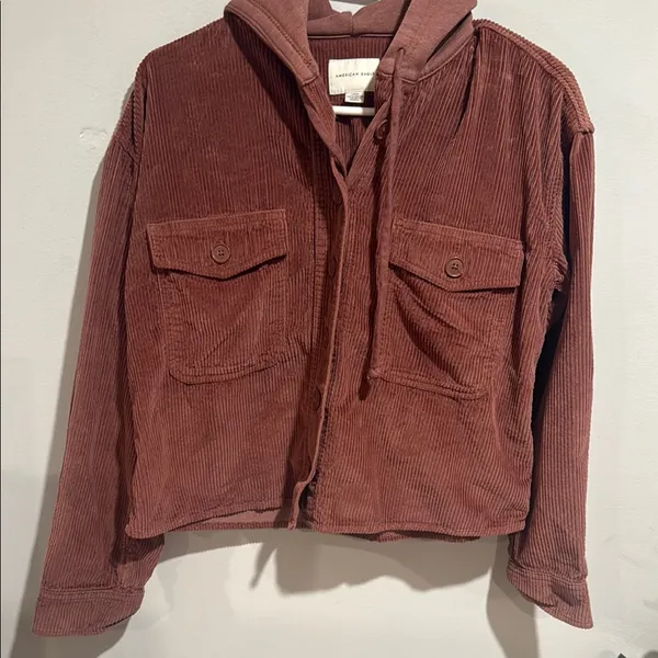 American Eagle Outfitters Corduroy Jacket in Rust - Image 4