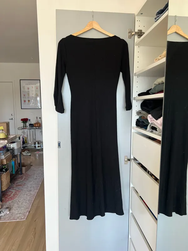 Reformation Belmont Knit Dress black xs - Image 8