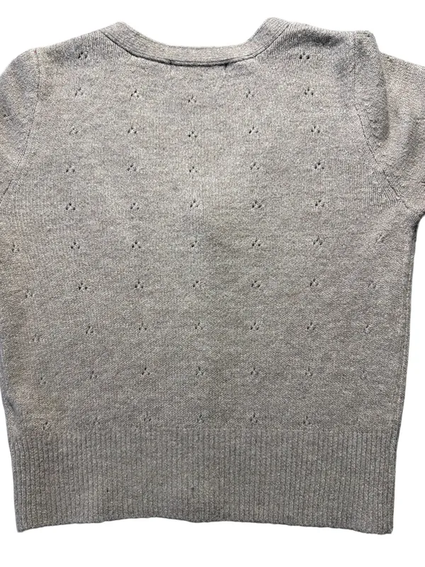 Abercrombie & Fitch Pointelle Cardigan Women’s Medium Beige Button-Up Sweater - Image 6