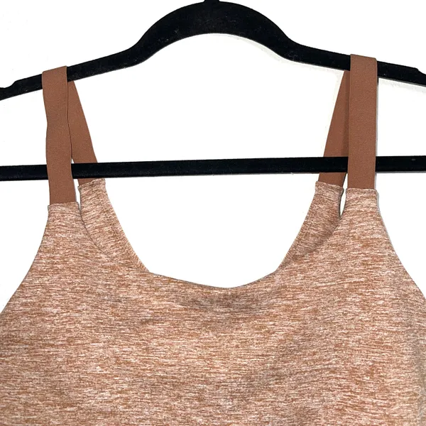 Aerie Offline The Hugger Recharge Least Support Unlined Brown Sports Bra - Image 2