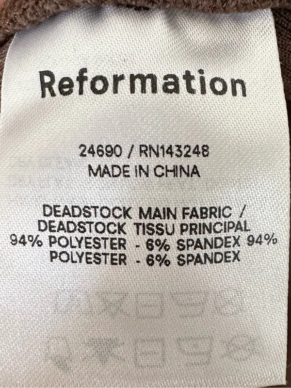 Reformation Benedict midi Dress brown size small - Image 8