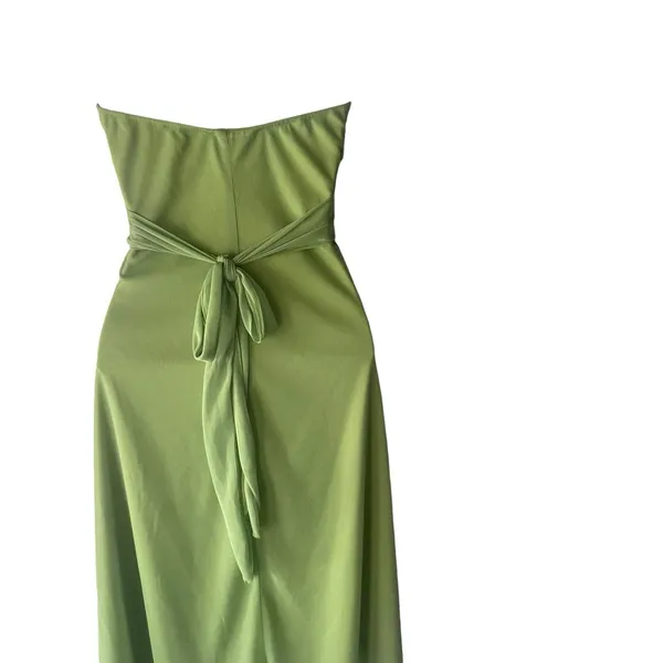 Celavie Collection‎ Y2k Women's Size Small Green Fairy Chiffon Halter Mini Dress - Image 6