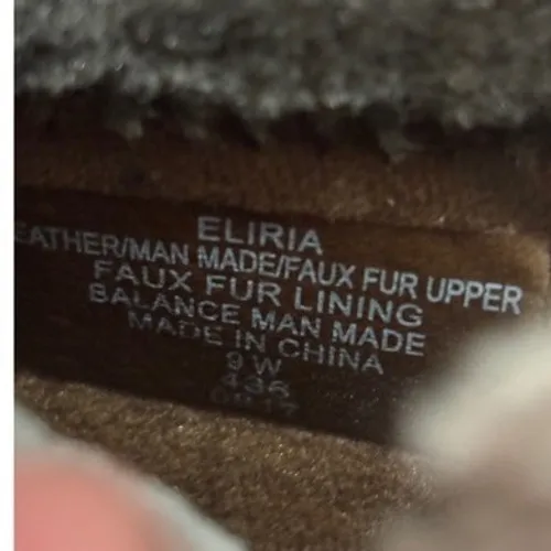 Easy Spirit Womens Brown Suede Faux‎ Fur Trim Ankle Boots Side Zip Size 9.5 Wide - Image 7