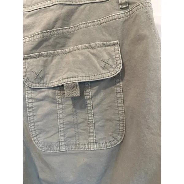 Pilcro and the Letterpress American Eagle Sage Green Utility Wide Leg Drawstring Pants Women Size 12 long - Image 8