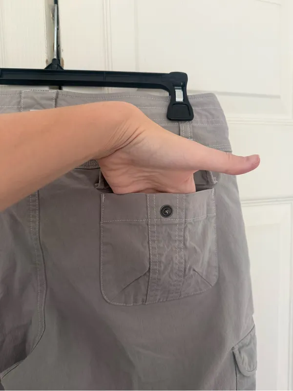 Kuhl Women's Splash 11" Cargo Hiking Shorts Gray Multi Pocket Utility Size 10 - Image 6