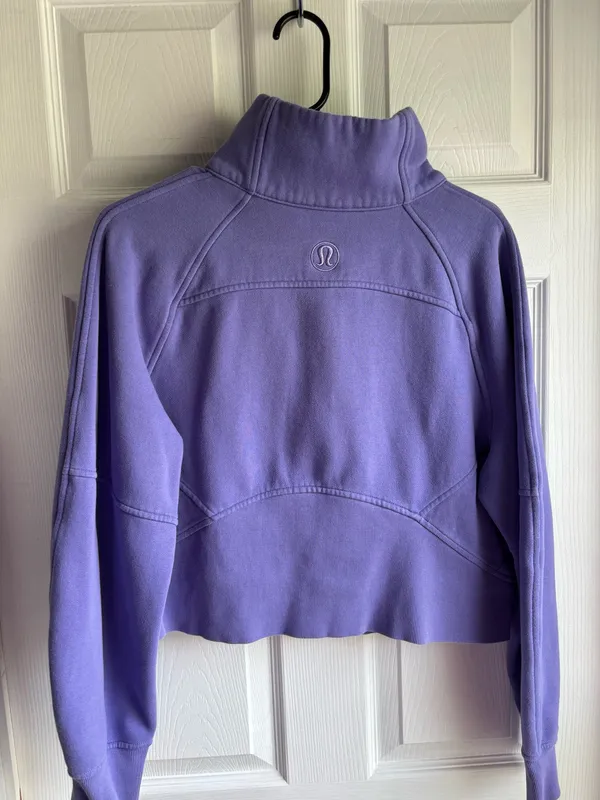 Lululemon Scuba Oversized Funnel-Neck Half Zip - Dark Lavender M/L - Image 5