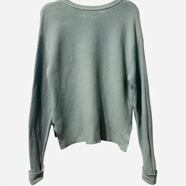 The Normal Brand Lounge Set Helen Knit Sweater Henley Top Wide Leg Pants XS / S - Image 6