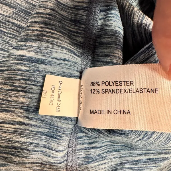 Orvis Womens Pullover 1/4 Zip Athletic Long Sleeve Top Blue Small S‎ - Image 6