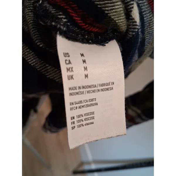 American Eagle Ahh-Mazingly Soft Flannel Button Up Shirt Women's Medium Plaid - Image 11