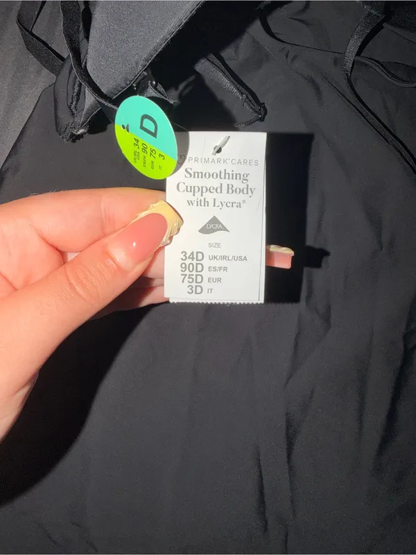 Primark Black One-Piece Bodysuit - Image 2