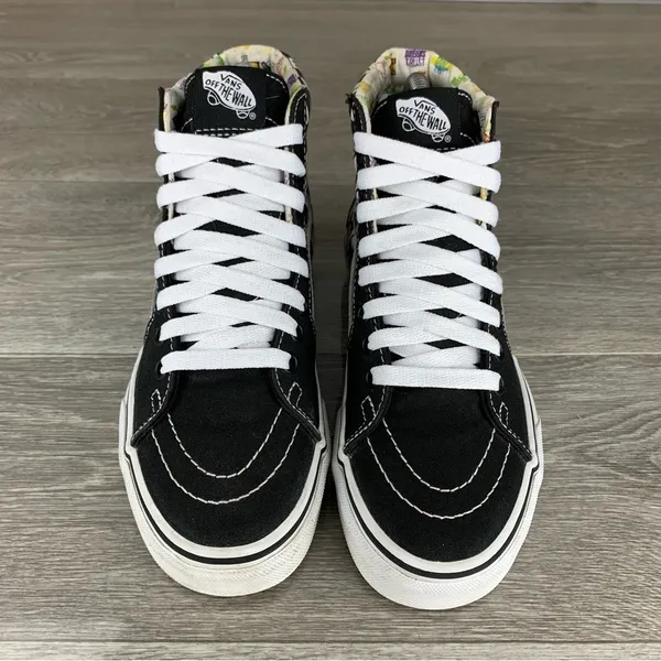 Womens Black/White Z 20 Vans Oldskool Hi top canvas skate shoes size 5.5 - Image 5