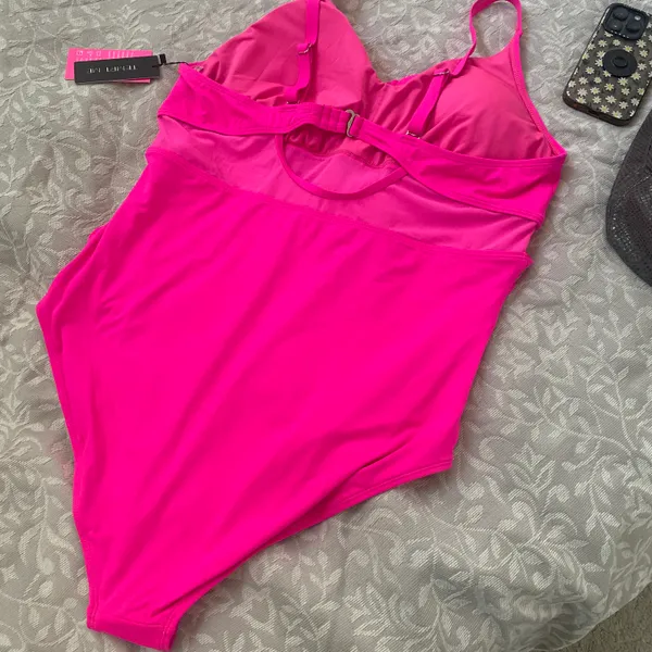 Tempt Me Women One Piece Bathing Suits Tummy Control Swimsuits Cutout Mesh Front Cross Swimwear - Image 8