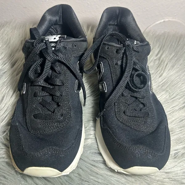 New Balance 515 Women’s Black Purple Sparkle Suede Mesh Sneakers Size 9.5 - Image 7