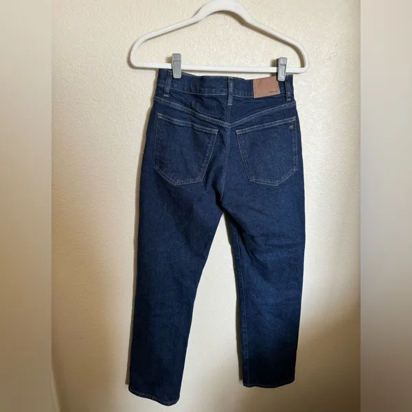MADEWELL 90’s High‎ Rise Straight Size 26 in Norman Wash Dark Wash Blue - Image 8