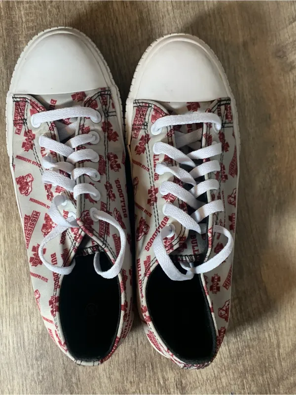MS State Bulldogs Shoes Ladies Size 8 Fan Gear FOCO Team - Image 2