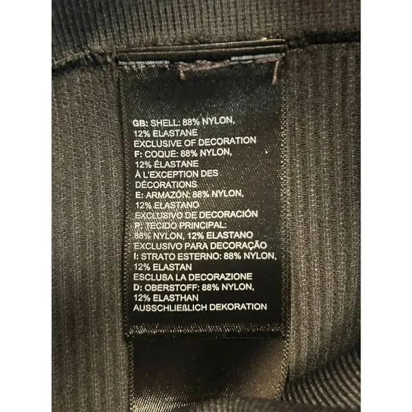 The North Face 7/8 Gray Athletic Leggings Partially Ribbed Size Large (8733) - Image 5