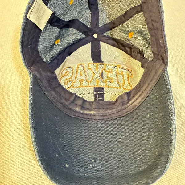 Texas Denim Baseball Cap Blue - Image 4