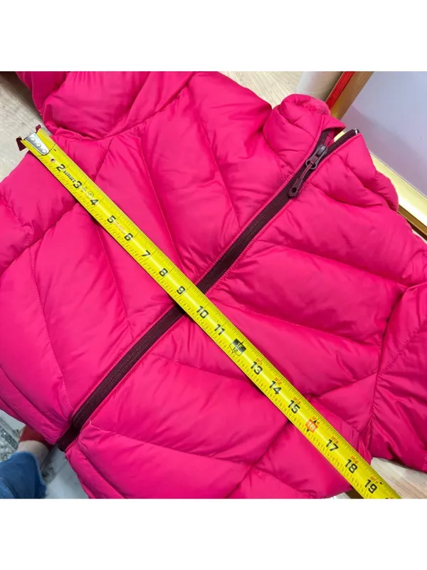 Mountain Hardwear Pink Puffer Jacket Duck Down Full Zip Winter Coat Medium - Image 9