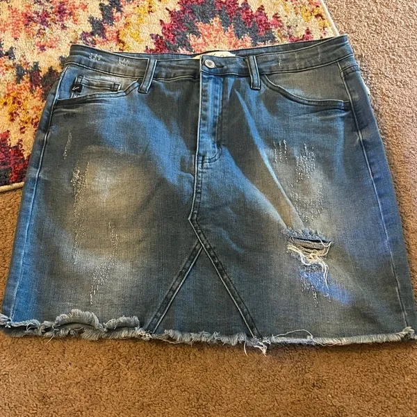 Kancan‎ jean skirt 29 Blue Size L - Image 2